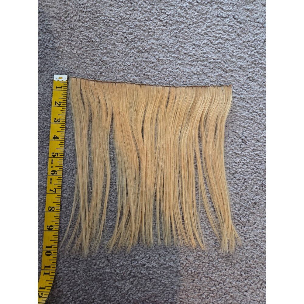 Blonde hair weft 10 inches‎